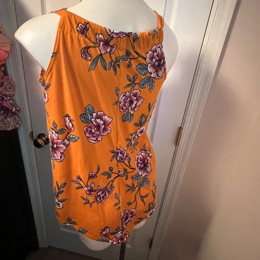 Sydney rose orange floral tank